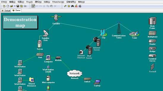 fpinger网络拓扑图设计软件中文汉化版