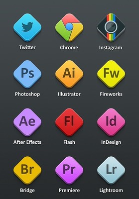 [常用软件图标UI设计]